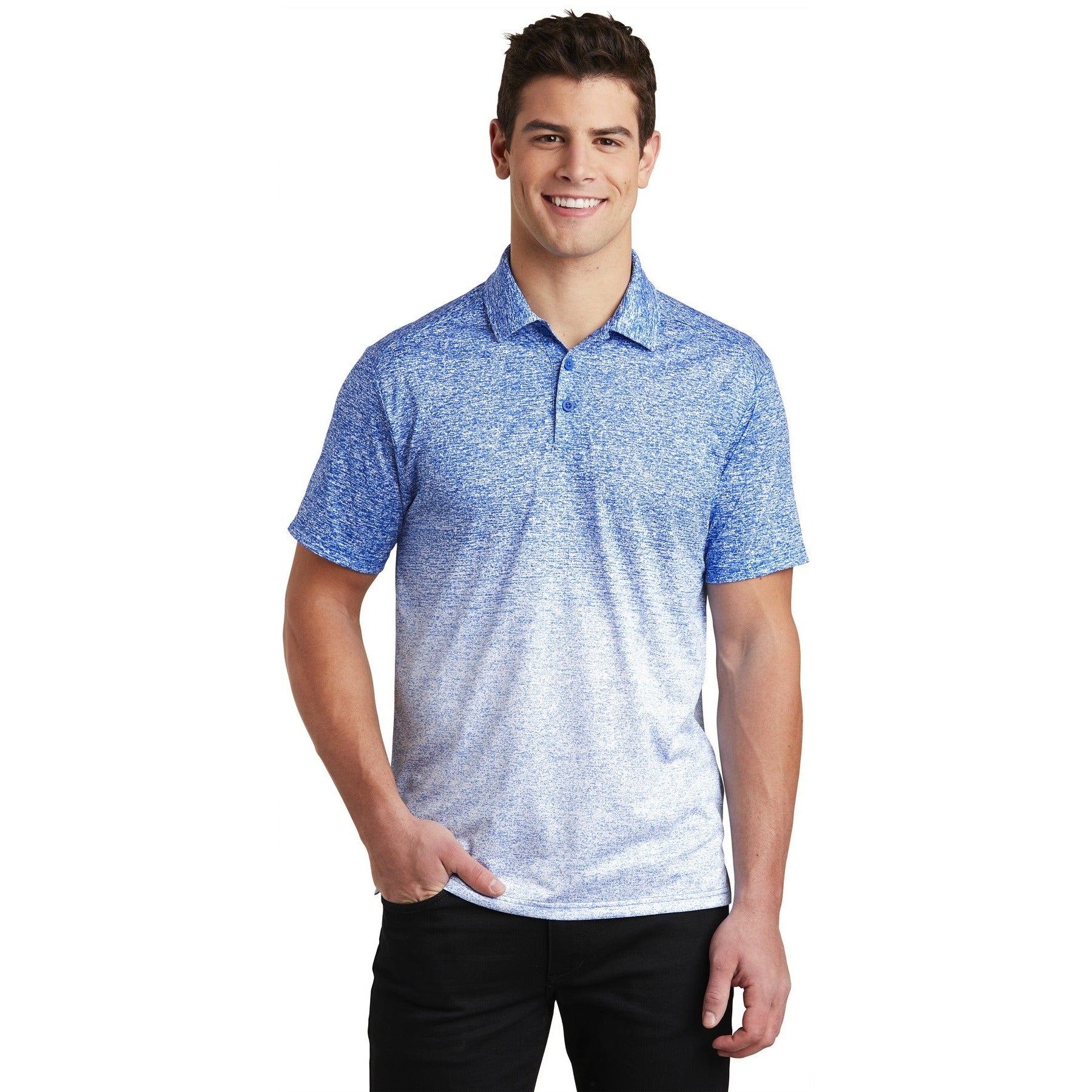 Sport-Tek-Sport-Tek ® Ombre Heather Polo. ST671-MedTech-5